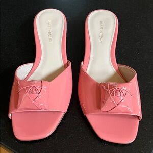 Stuart Weitzman Coral Pink Mules